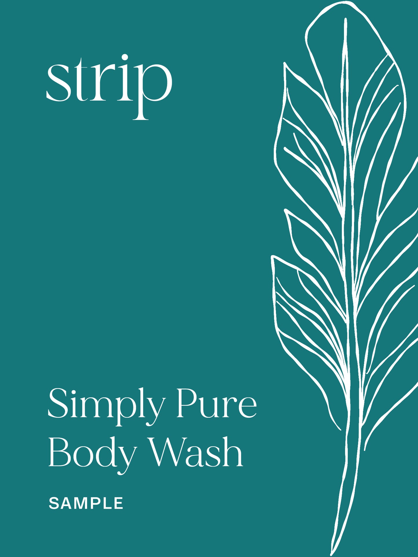 Simply Pure Body Wash Sample – Pure, Gentle, and Refreshing